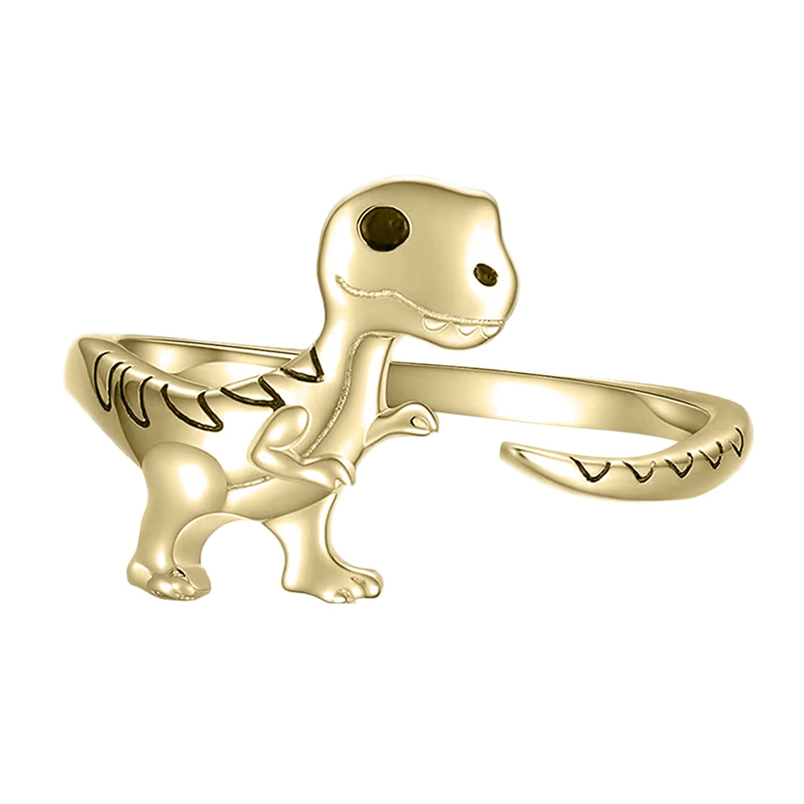 thumbnail image 2 of Anillo Abierto Estilo Dinosaurio Mano con Anillo Ajustable Cute Jewelry, 2 of 2